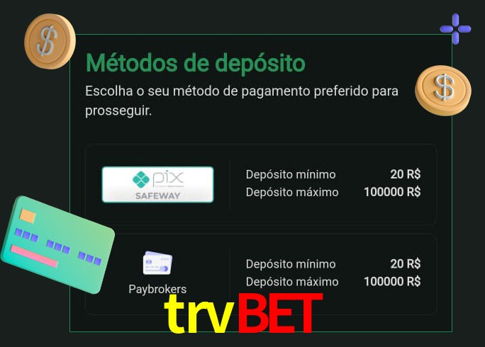 O cassino trvbet oferece uma grande variedade de métodos de pagamento